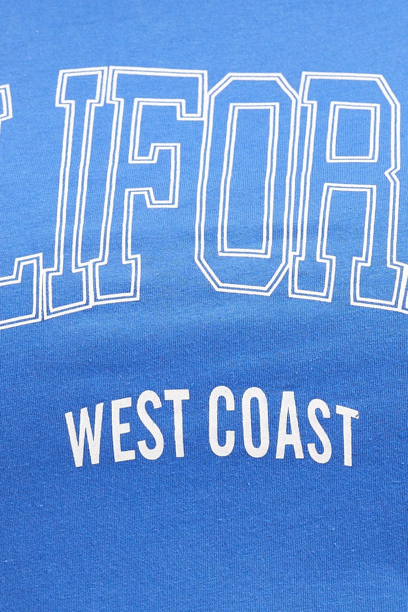 Mid Blue Graphic Short Sleeve Regular T-shirt - Image 6