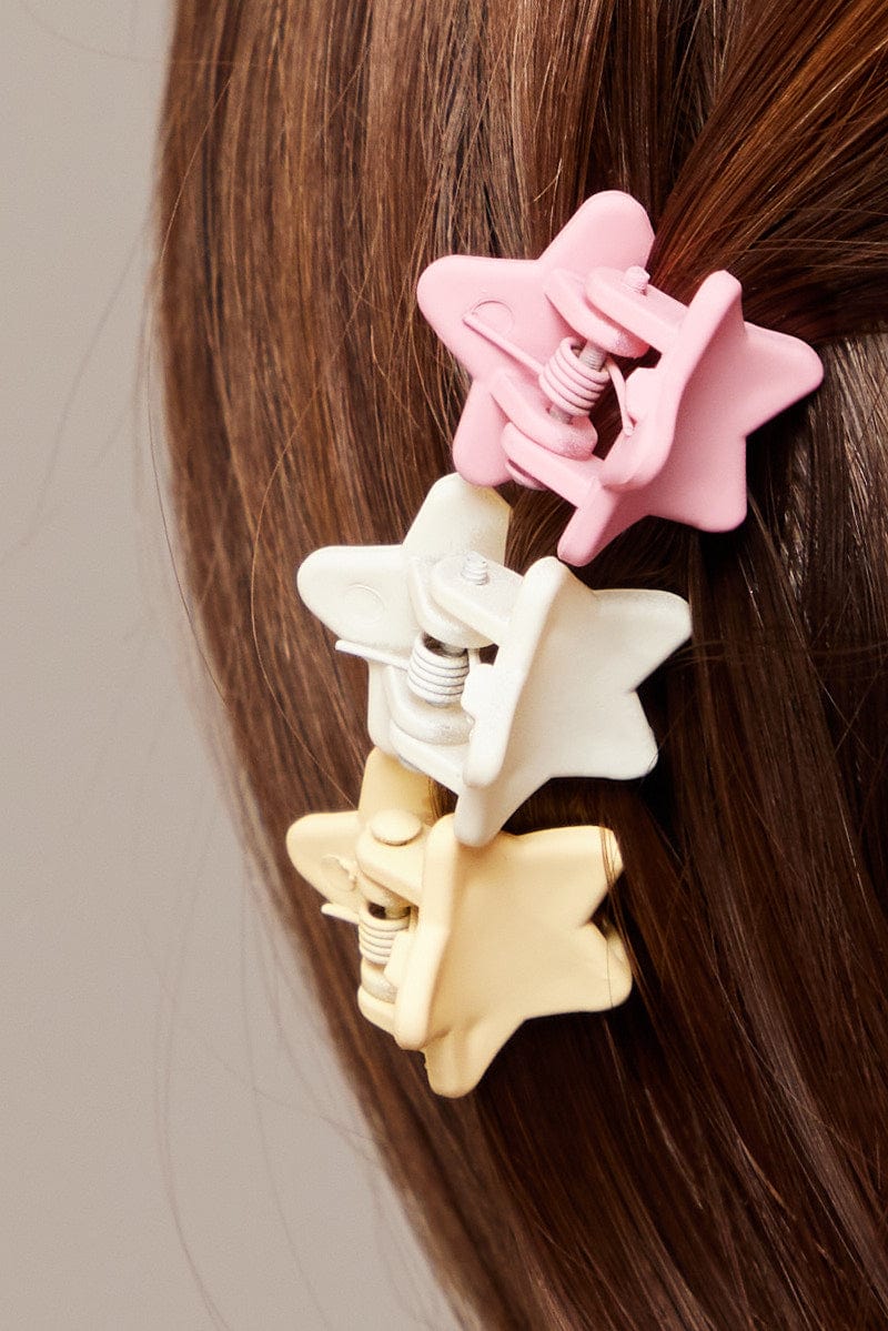 Multi 9 Pack Star Claw Clips - Image 2