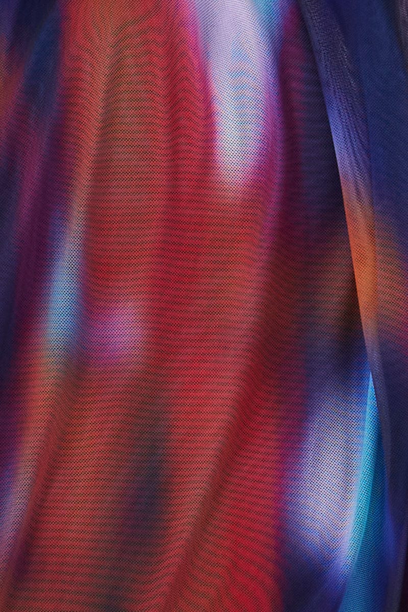 Multi Abstract Cami Top Stretch Mesh - Image 6