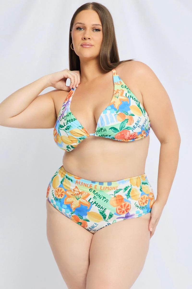 Multi Abstract Triangle Bikini Set - Image 2