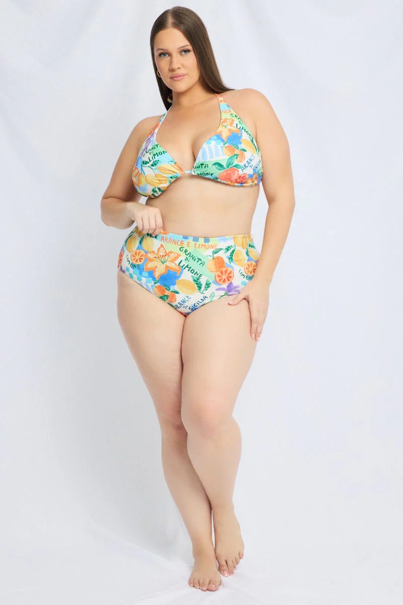 Multi Abstract Triangle Bikini Set - Image 3