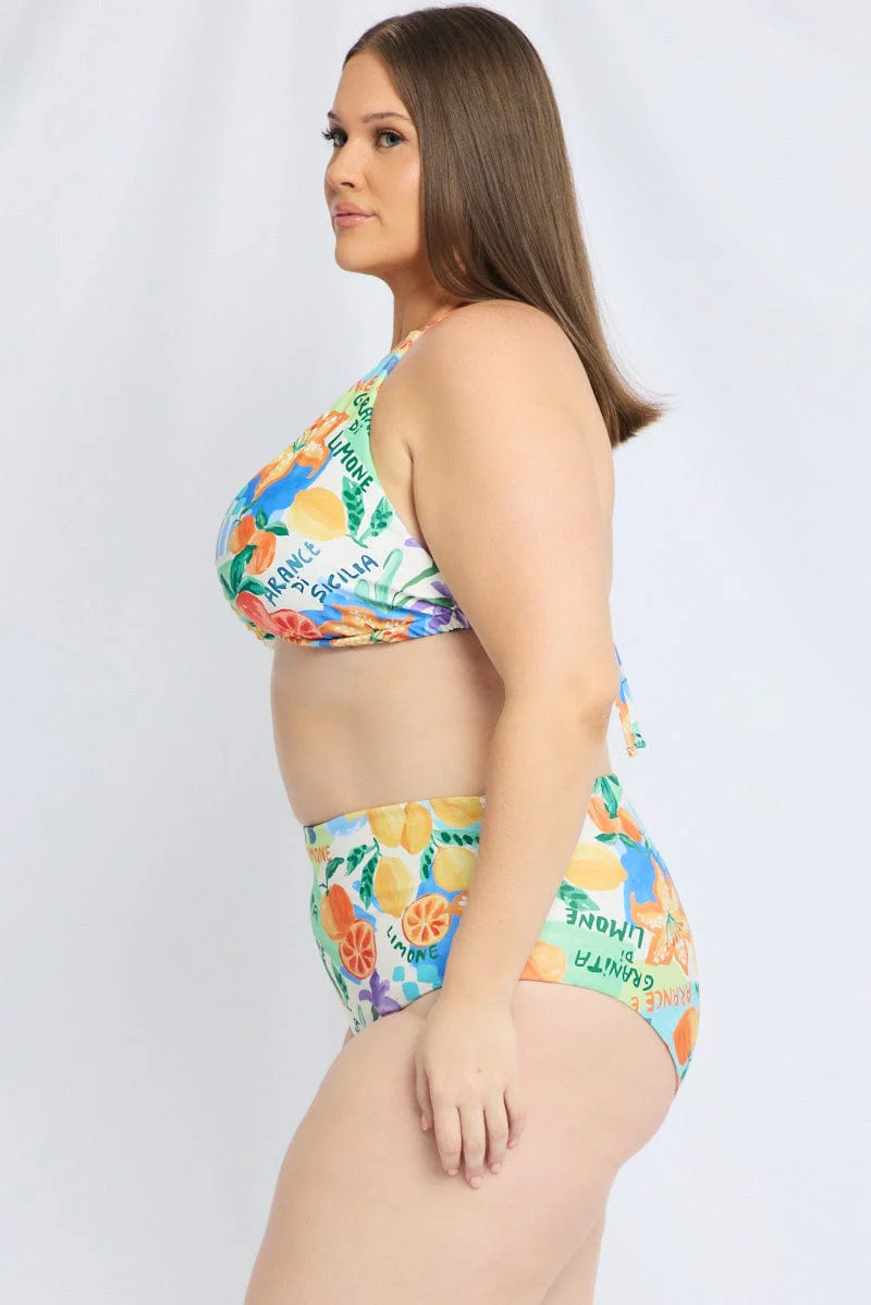 Multi Abstract Triangle Bikini Set - Image 4