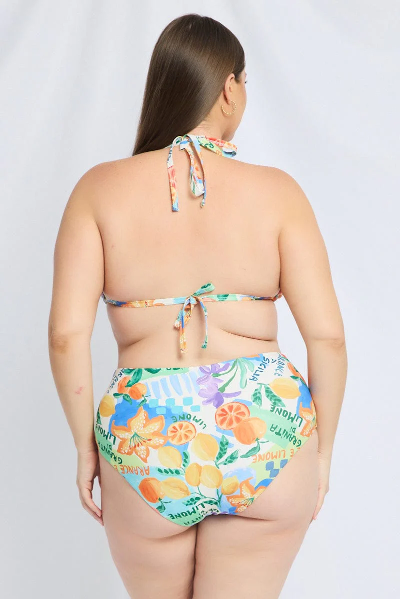 Multi Abstract Triangle Bikini Set - Image 5