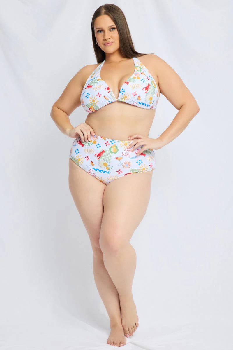 Multi Abstract Triangle Bikini Set - Image 3