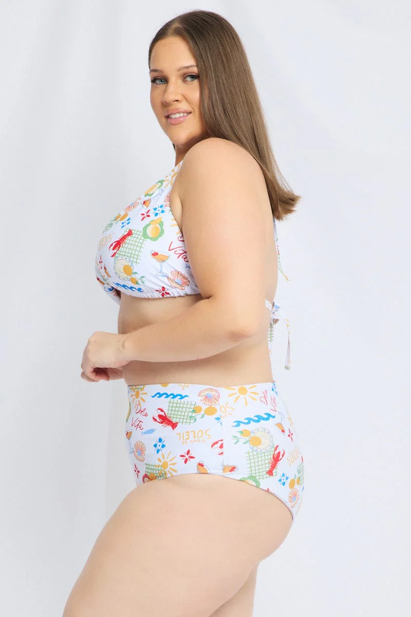 Multi Abstract Triangle Bikini Set - Image 4
