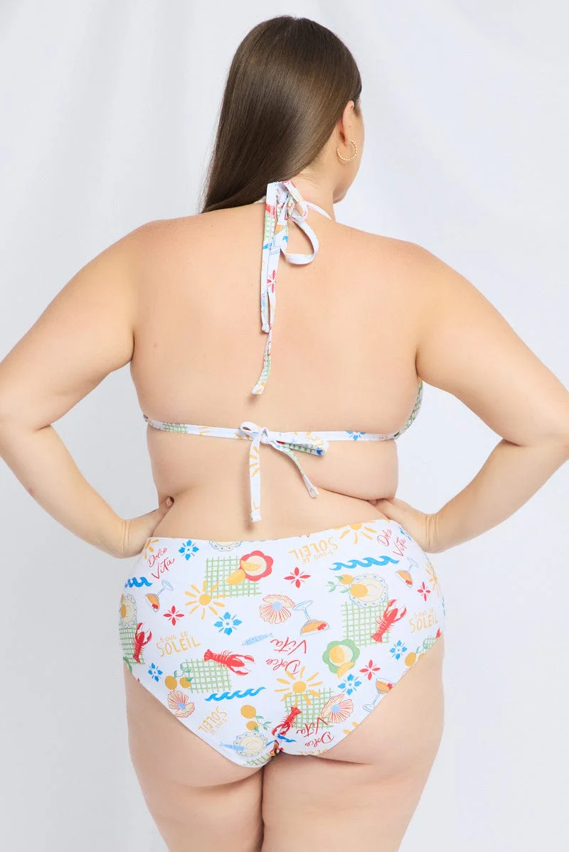Multi Abstract Triangle Bikini Set - Image 5