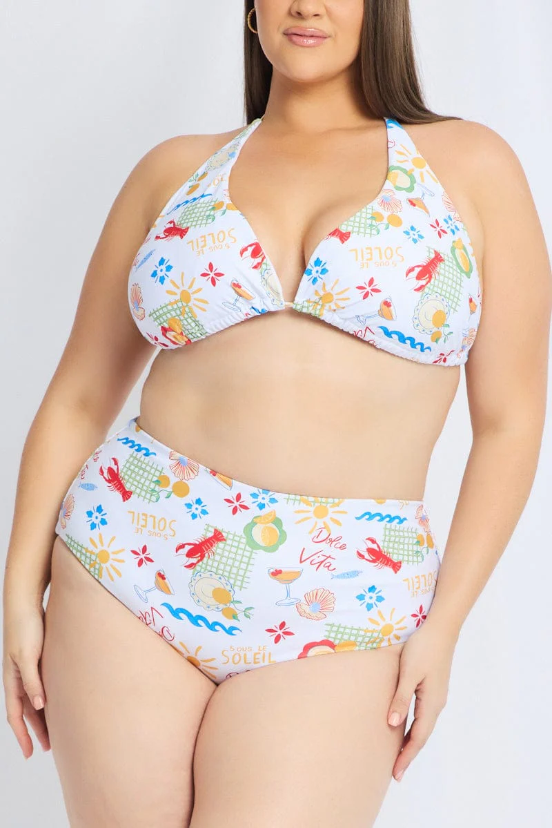 Multi Abstract Triangle Bikini Set - Image 6