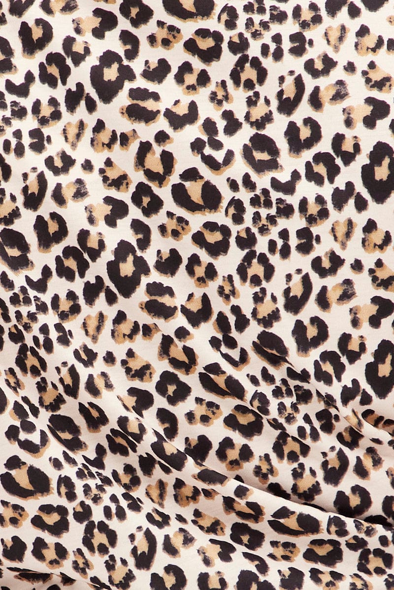 Multi Animal Print Sleeveless Top Crop Leopard Jersey - Image 6