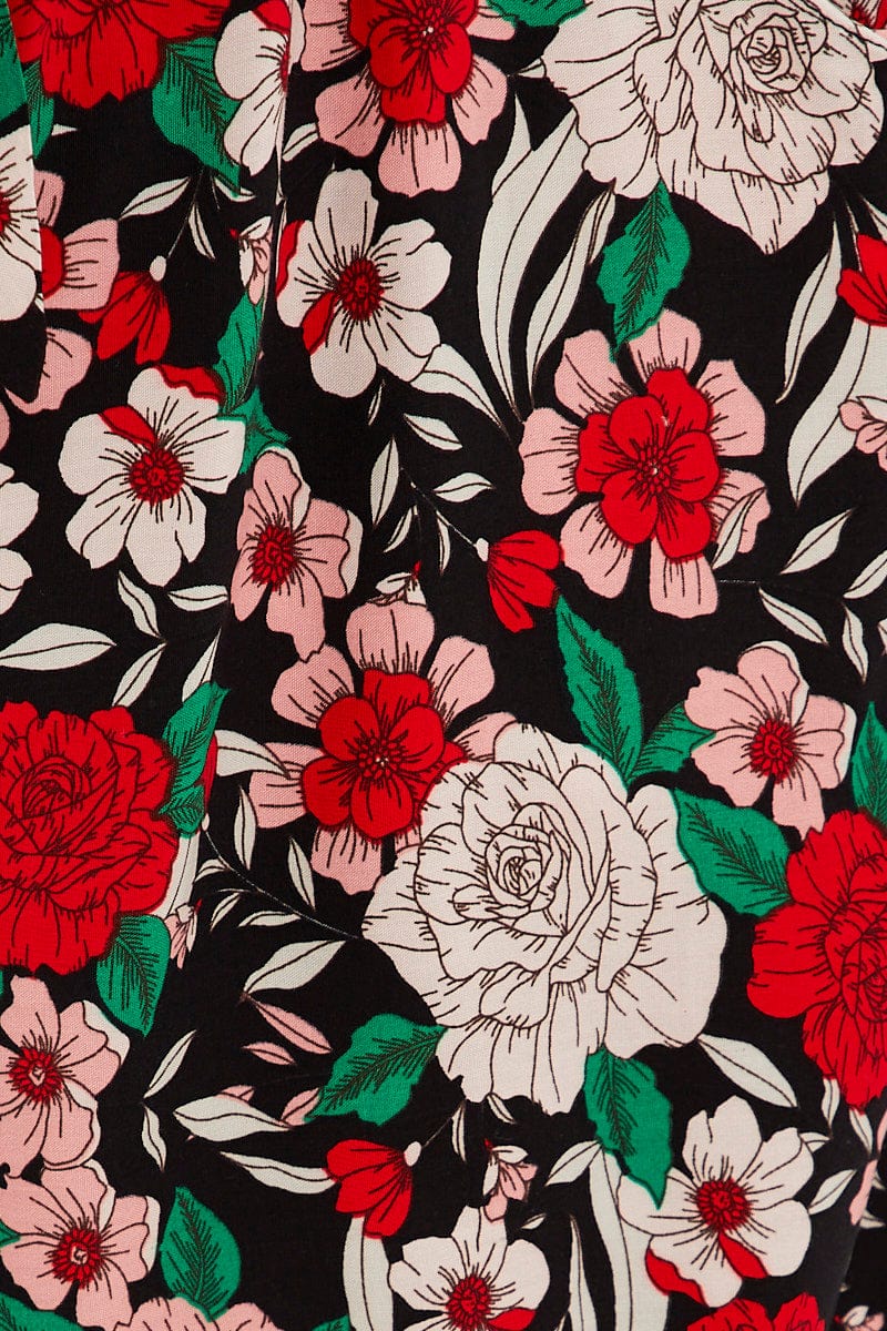 Multi Boho Elastic Waist Shorts - Image 6