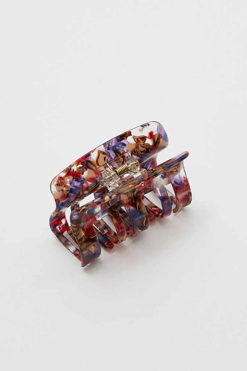 Multi Colour Claw Clip - Image 2