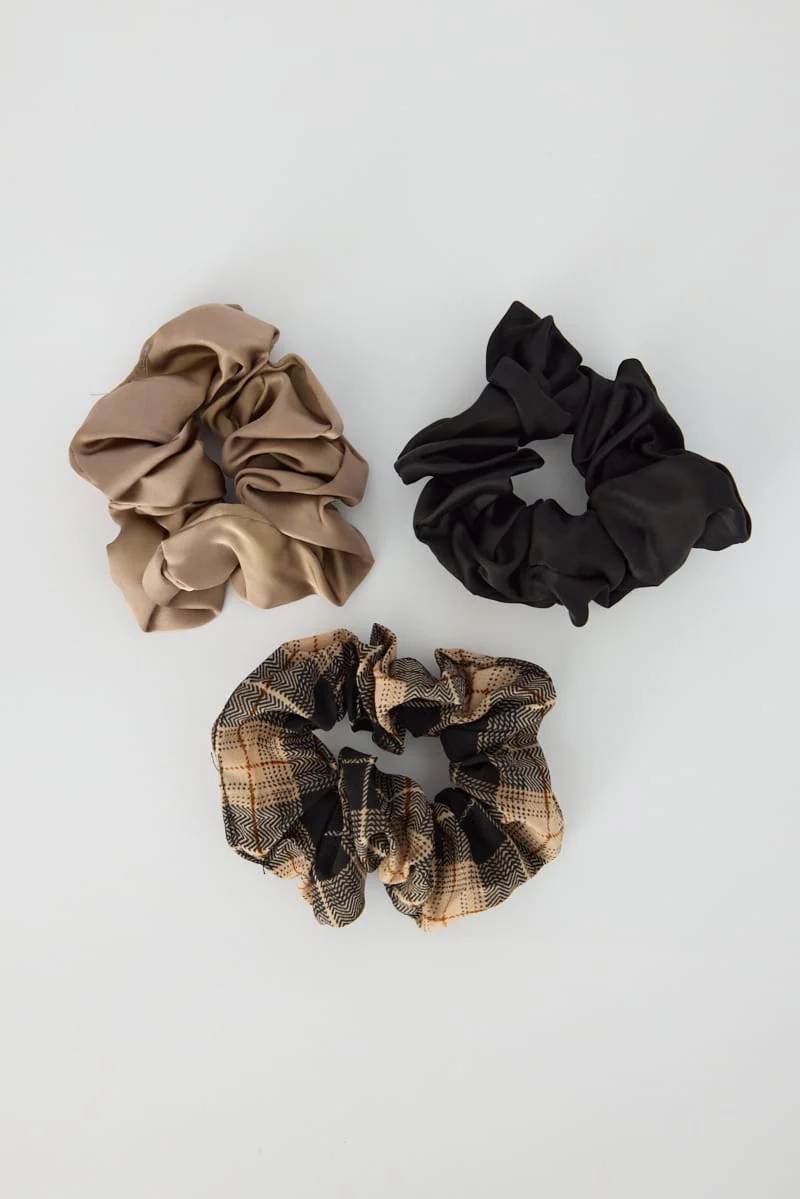 Multi Colour Just A Feeling 3 Pack Scrunchies - Image 2