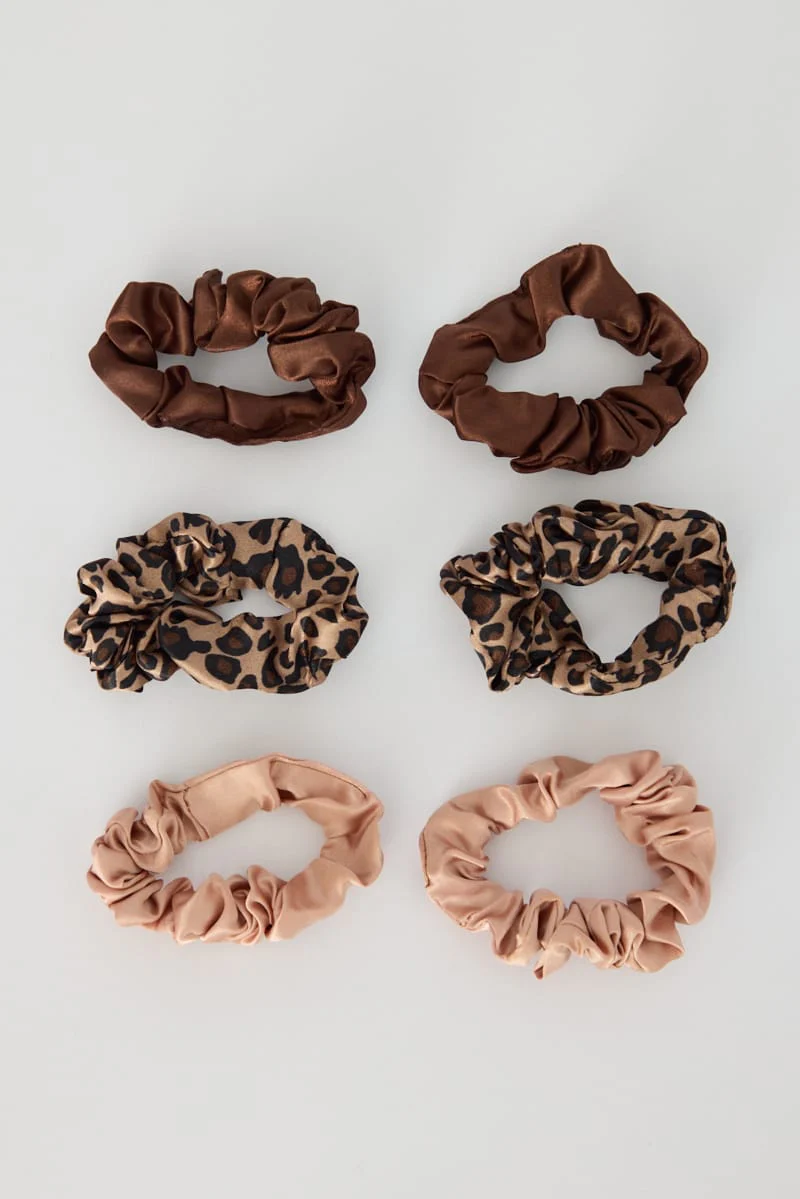 Multi Colour Nyla-rose Best Of My Love 6 Pack Scrunchies