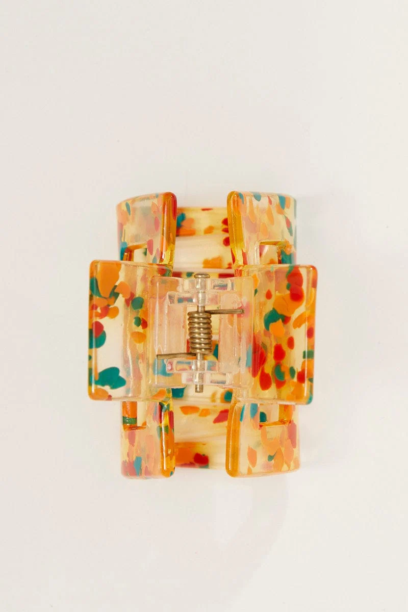Multi Colour Square Claw Clip - Image 2