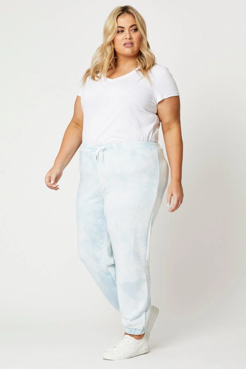 Multi Colour Track Pant Jersey Drawstring - Image 3