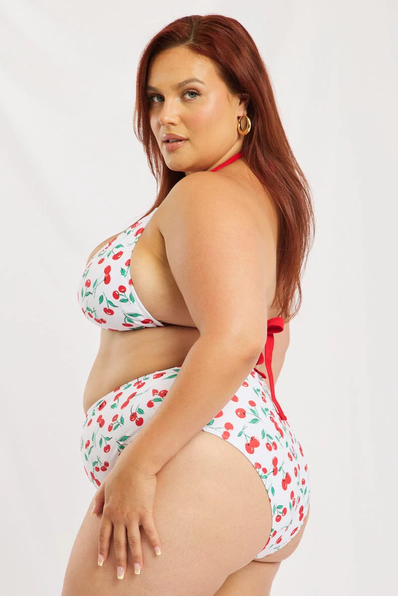 Multi Print Triangle Bikini Set - Image 3