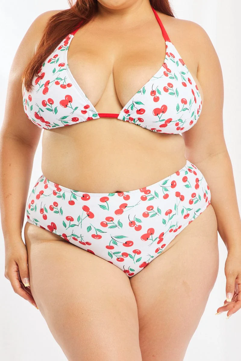 Multi Print Triangle Bikini Set - Image 5