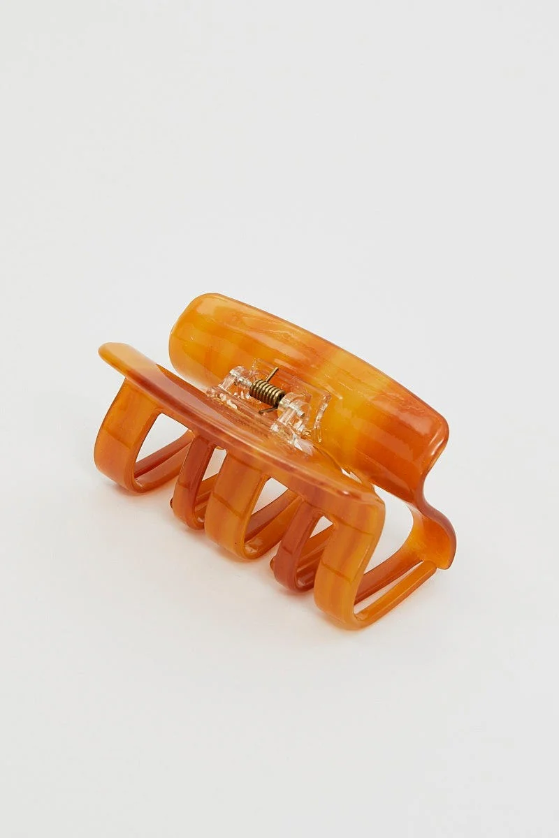 Orange Claw Clip - Image 2