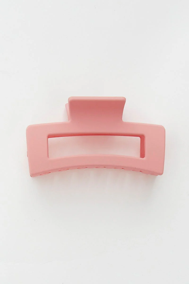 Orange Claw Clip