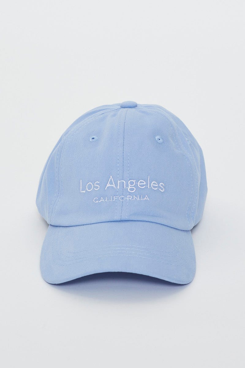 Pale Blue Los Angeles Embroidered Cap - Image 4