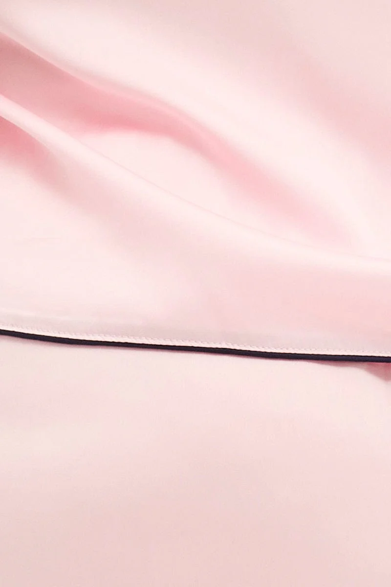 Pale Pink Pyjamas Cami Satin Pj Set - Image 6
