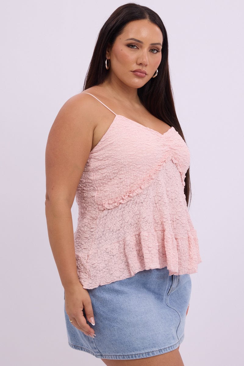 Pink Baby doll Singlet Top - Image 4