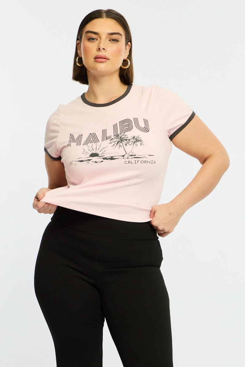 Pink Baby Tee Short Sleeve - Image 3