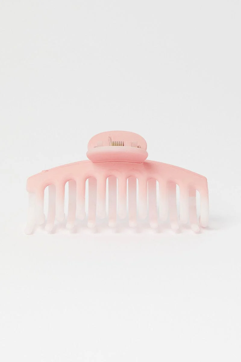 Pink Classic Hair Claw Clip - Image 2