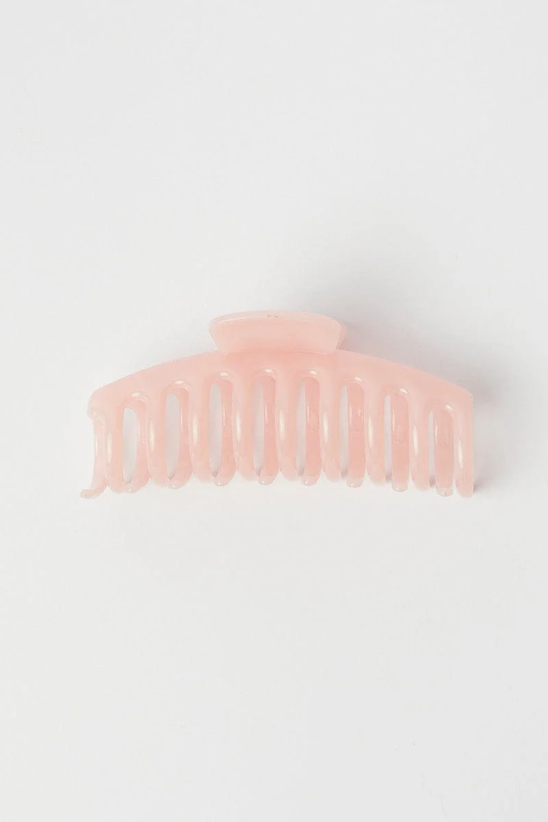 Pink Classic Hair Claw Clip
