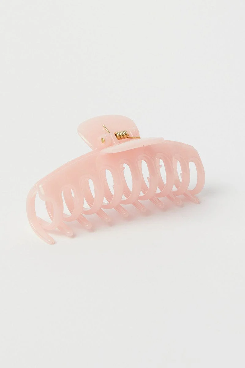Pink Classic Hair Claw Clip - Image 2