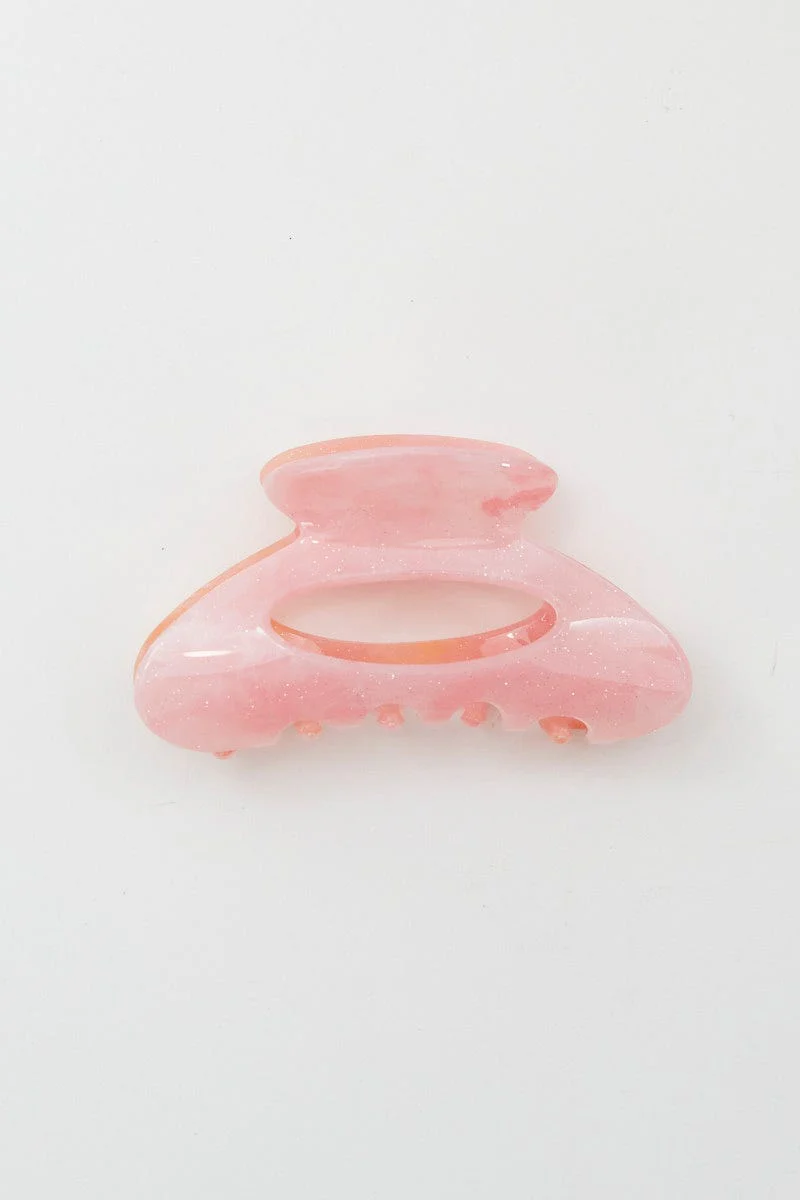 Pink Claw Clip