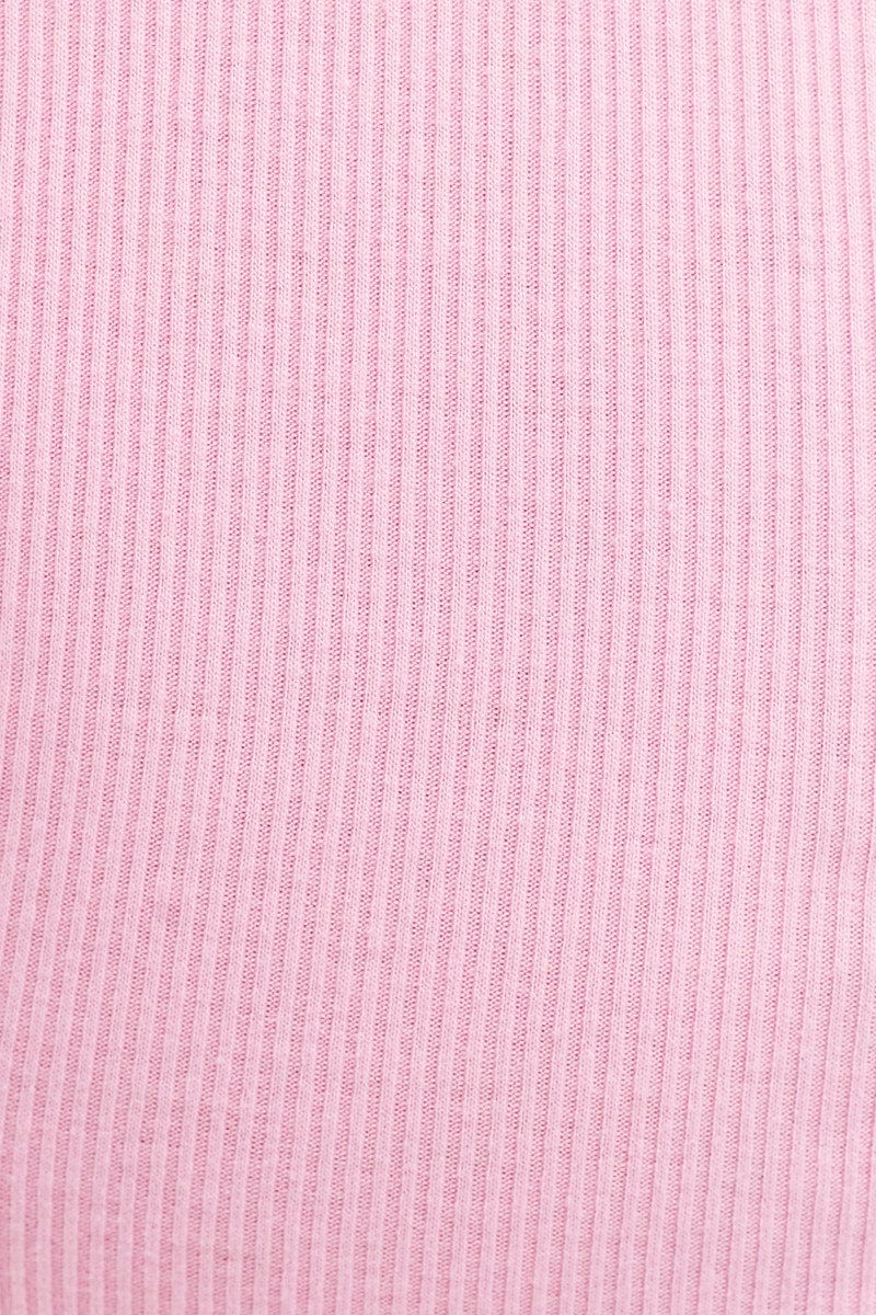 Pink Crop T-shirt Short Sleeve - Image 6