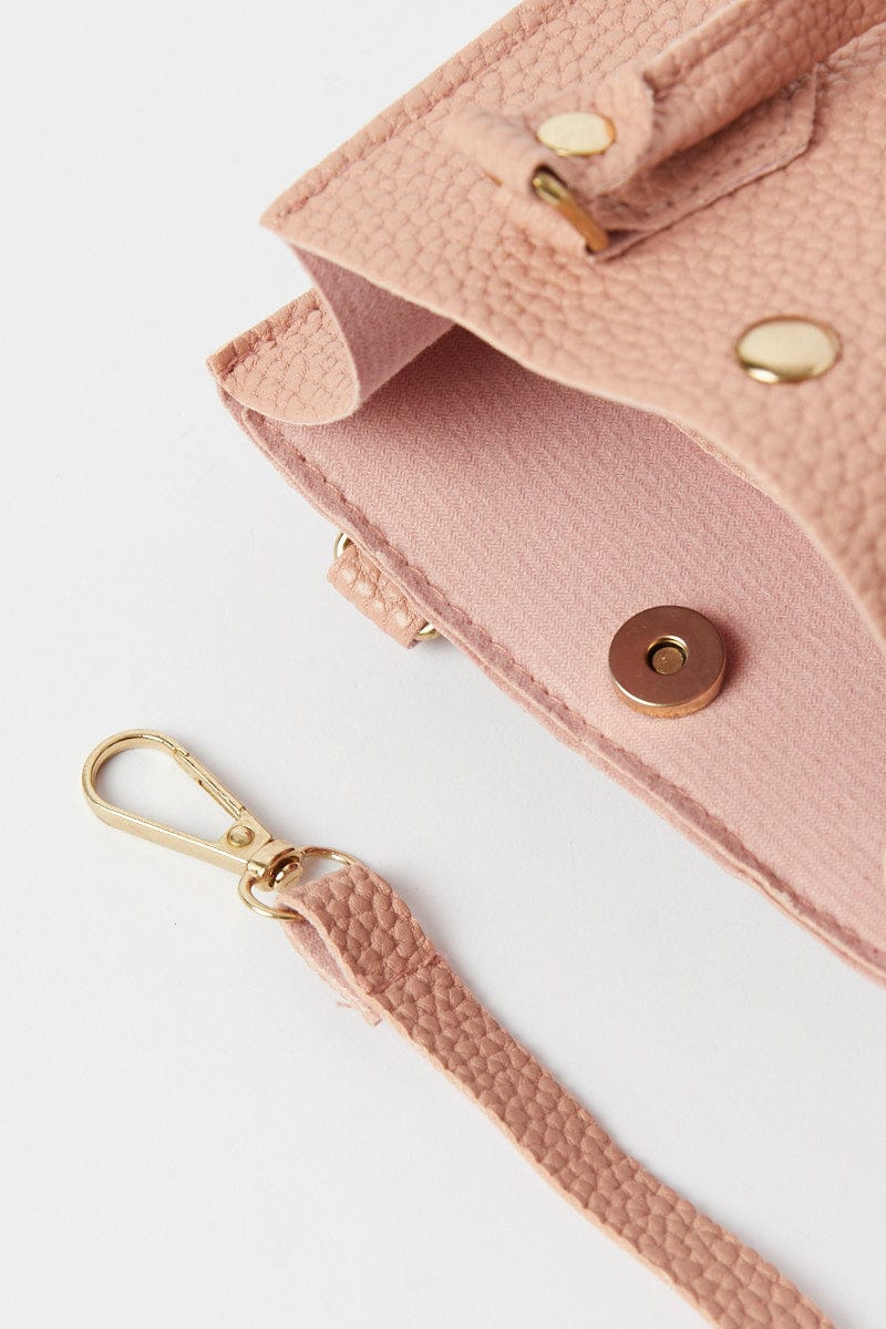 Pink Crossbody Bag with Handle - Image 2