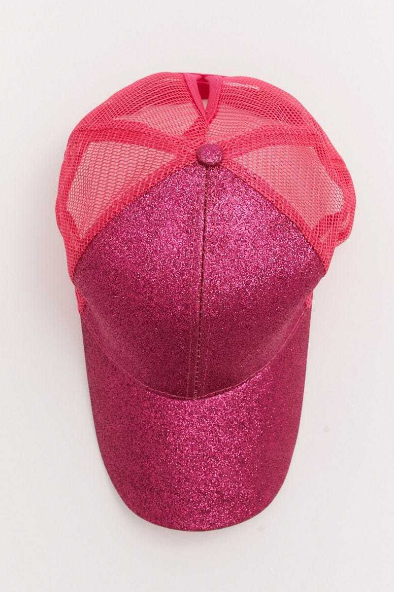 Pink Glitter Trucker Cap - Image 2