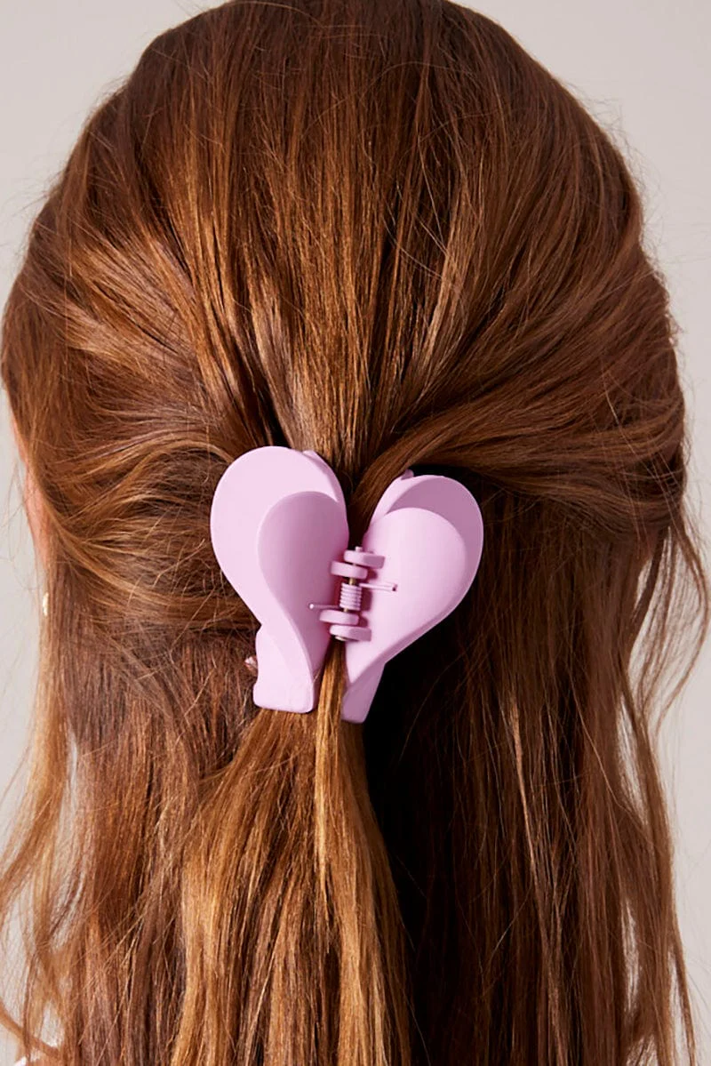 Pink Heart Claw Clip - Image 2
