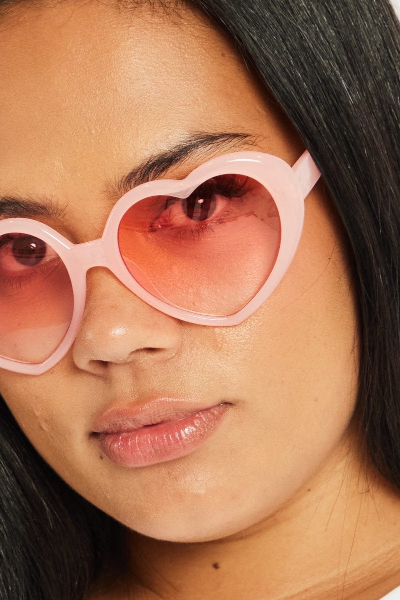 Pink Heart Sunglasses - Image 2