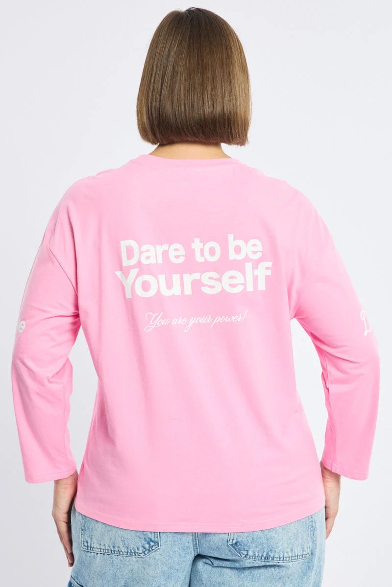 Pink Long Sleeve Top - Image 4