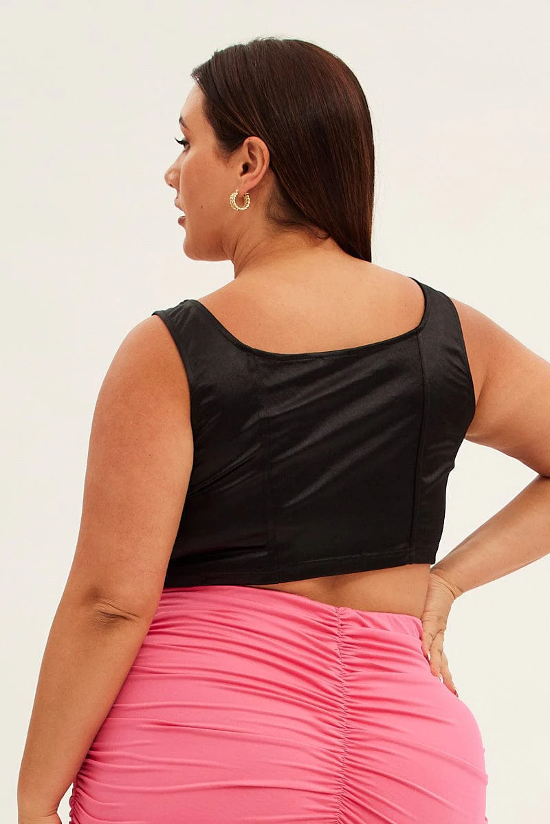 Pink Mini Skirt Ruched - Image 5