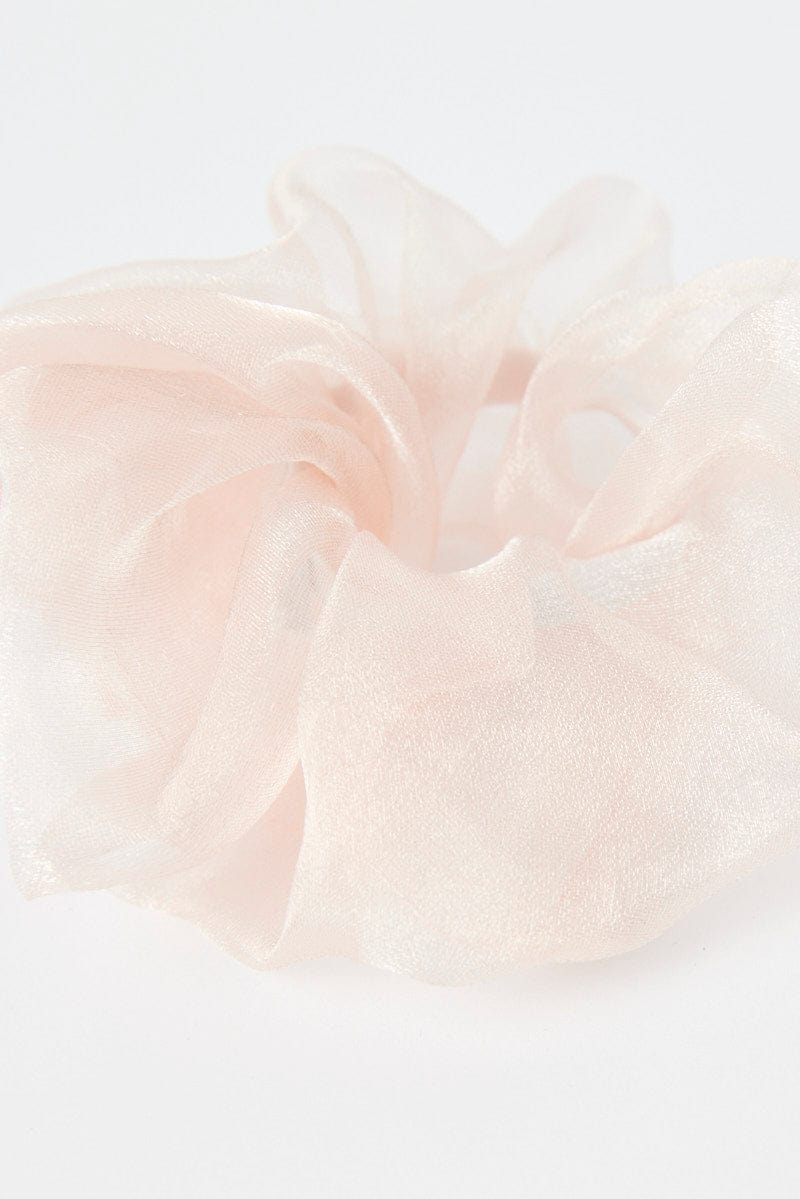 Pink Organza Scrunchie - Image 2