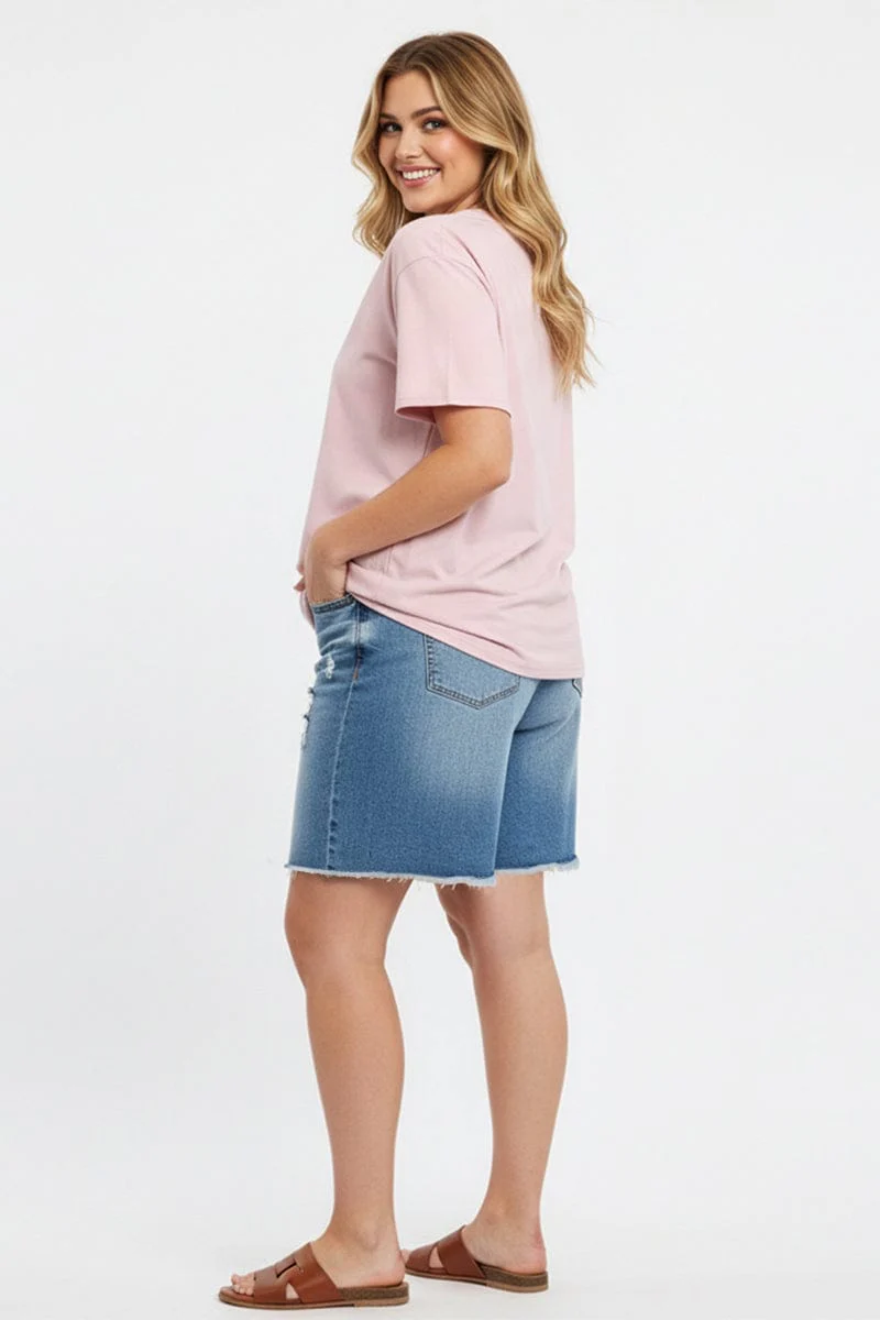 Pink Relaxed Tee Short Sleeve - Image 2
