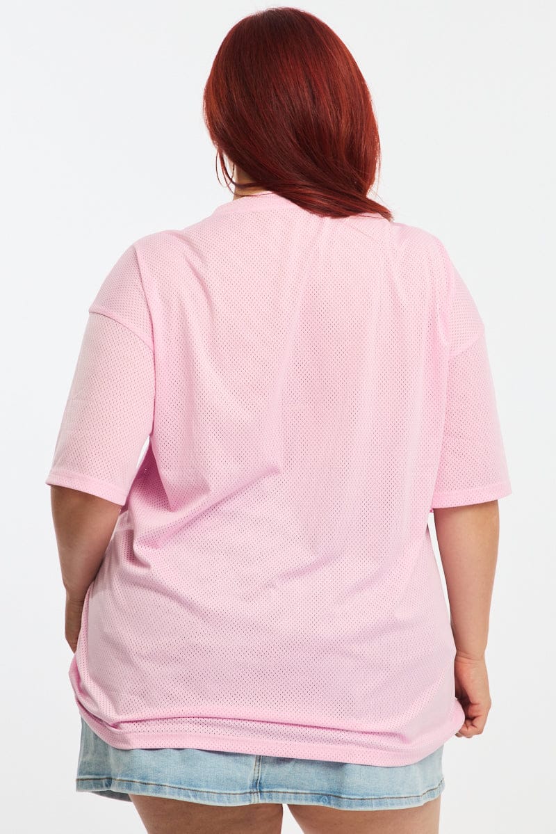 Pink Sports Tee Short Sleeve - Image 5