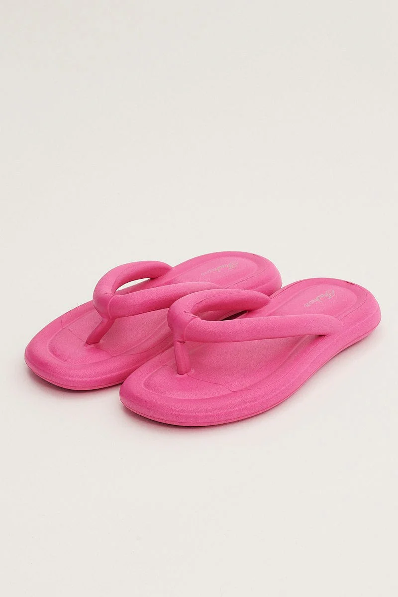 Pink Toe Post Slippers