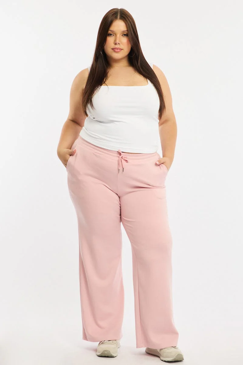Pink Track Pants Soft Touch - Image 3