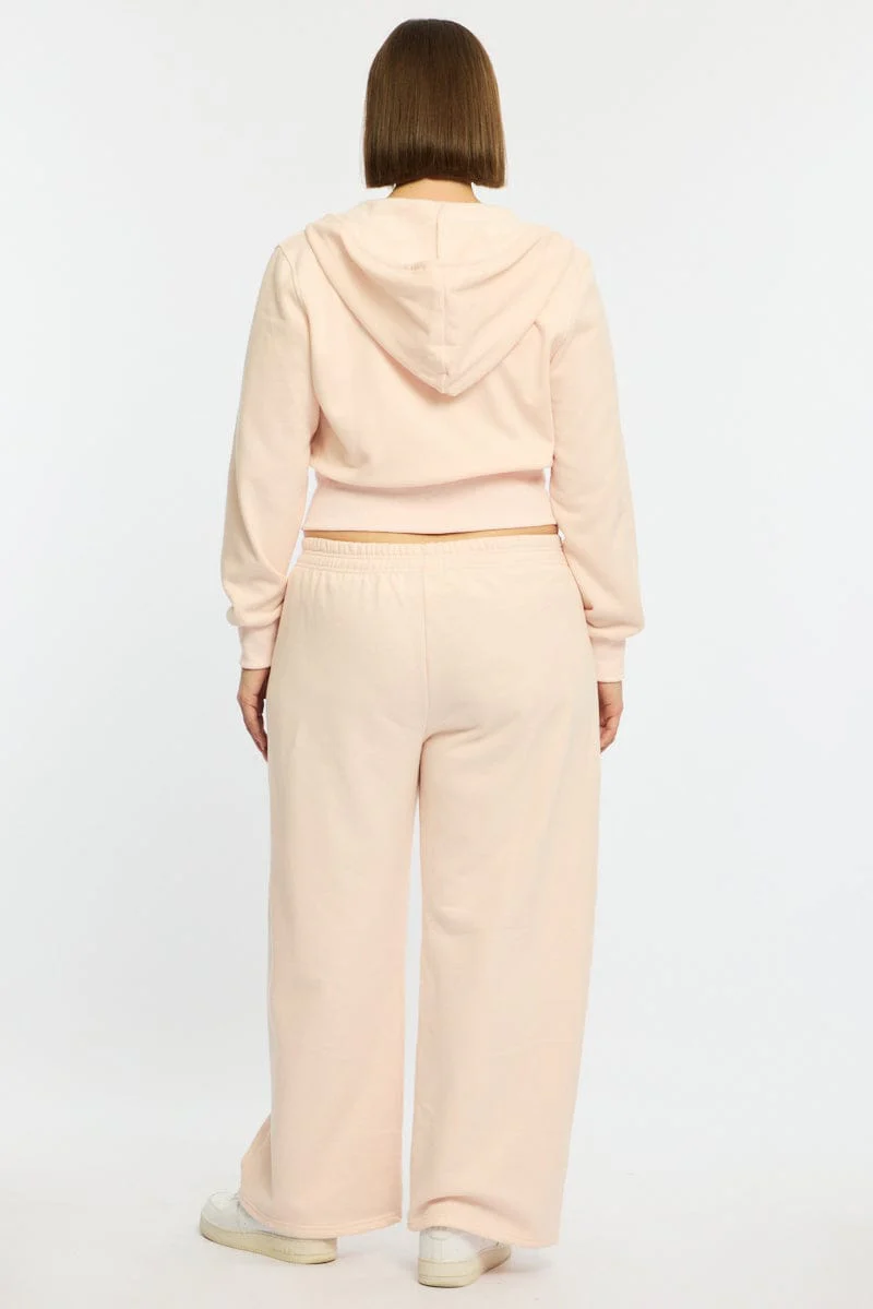 Pink Track Pants Wide Leg - Image 5