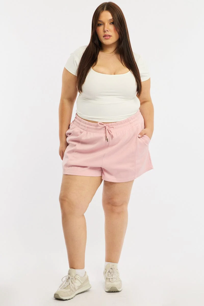 Pink Track Shorts - Image 3