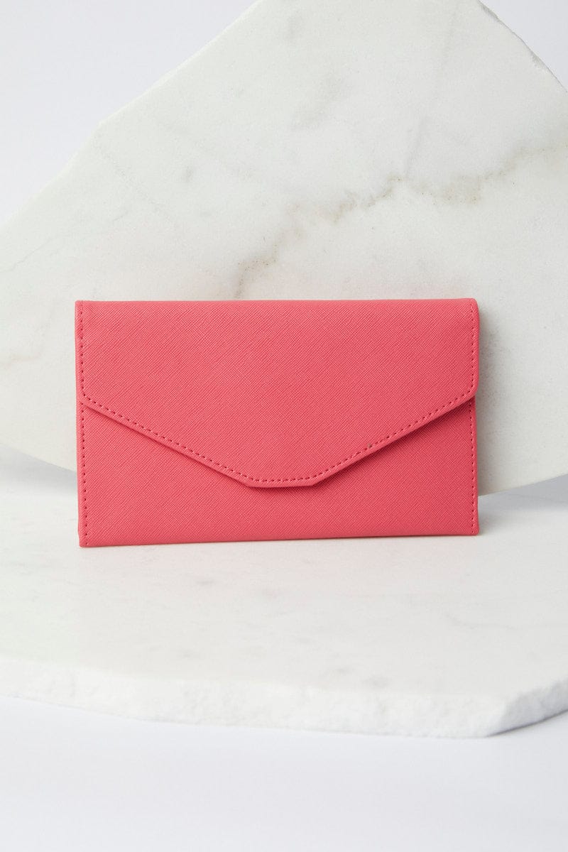 Pink Travel Wallet Passport Holder
