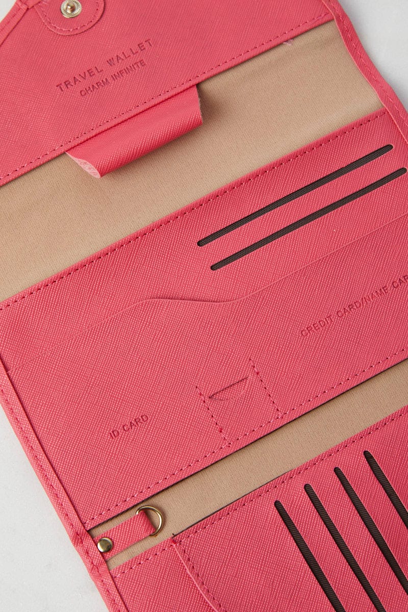 Pink Travel Wallet Passport Holder - Image 2