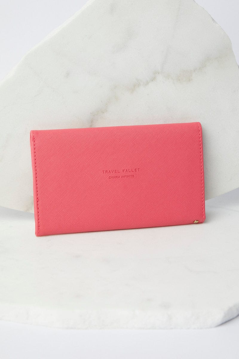 Pink Travel Wallet Passport Holder - Image 3
