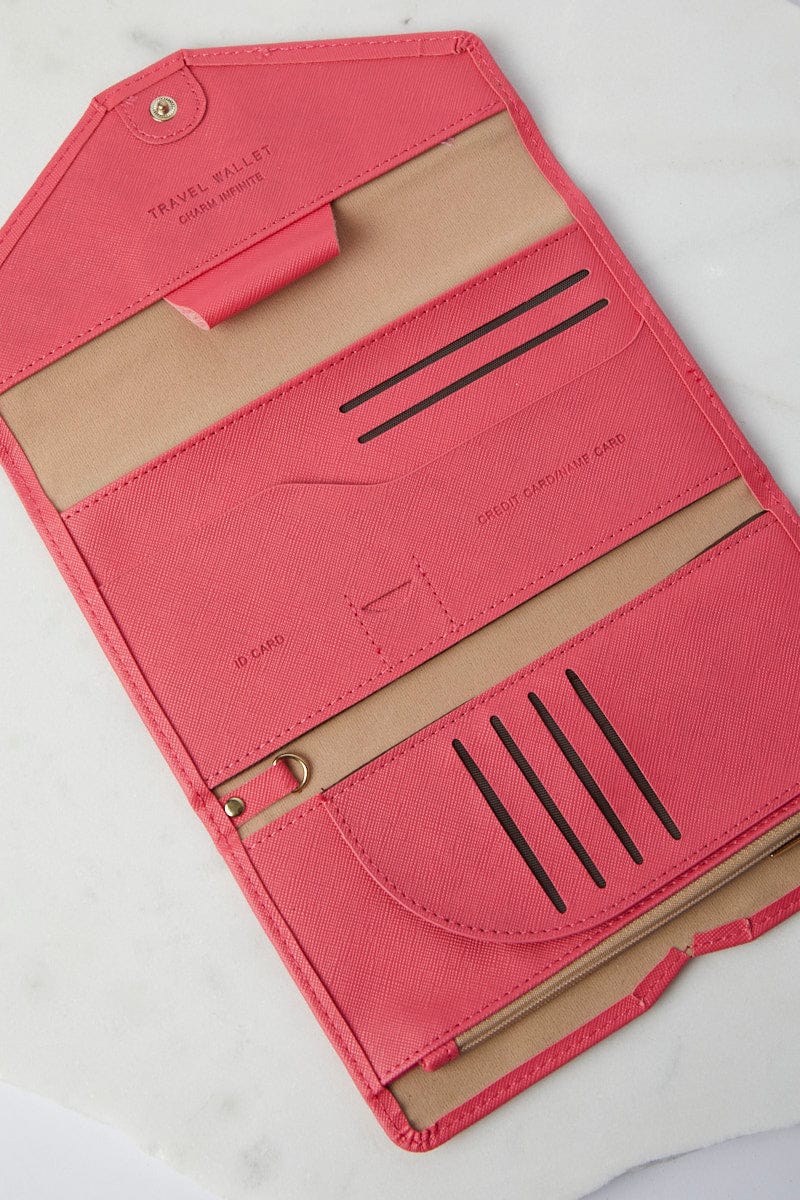 Pink Travel Wallet Passport Holder - Image 4
