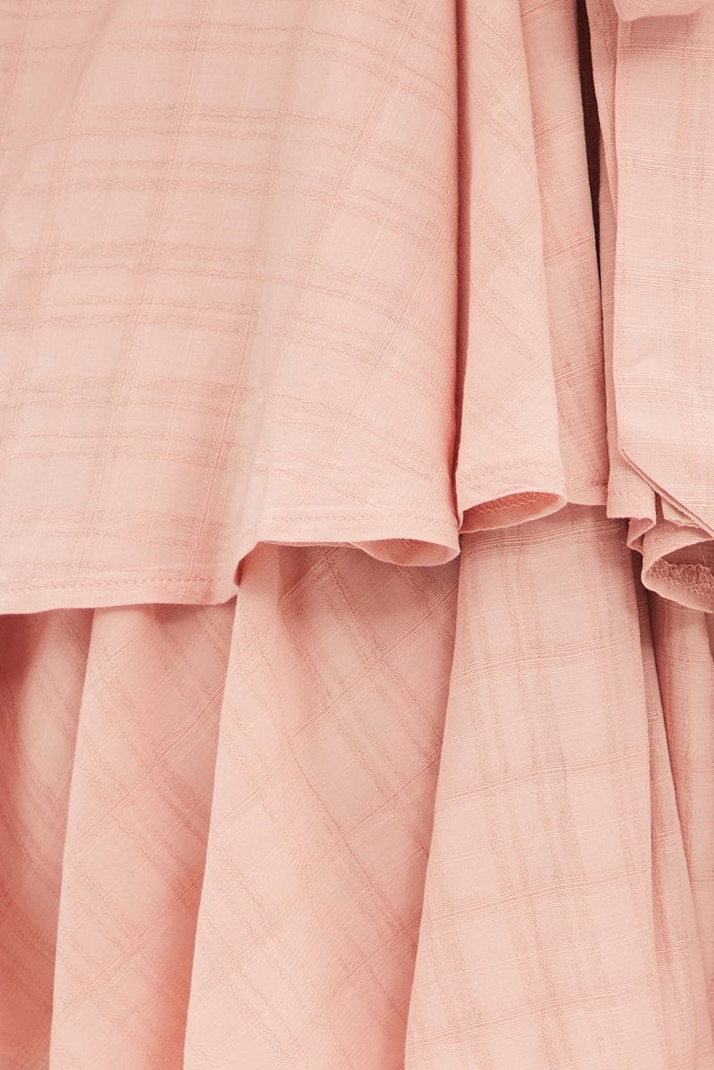 Pink Wrap Playsuit Sleeveless Ruffle - Image 6