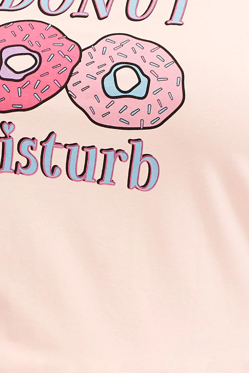 Placement Donuts Cotton Short Sleeve Top & Shorts Pj Set - Image 6